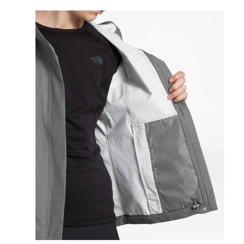 The North Face Women Venture 2 Jacket Gray Rain Shell Packable‎ NF0A2VCR Large - Picture 5 of 12